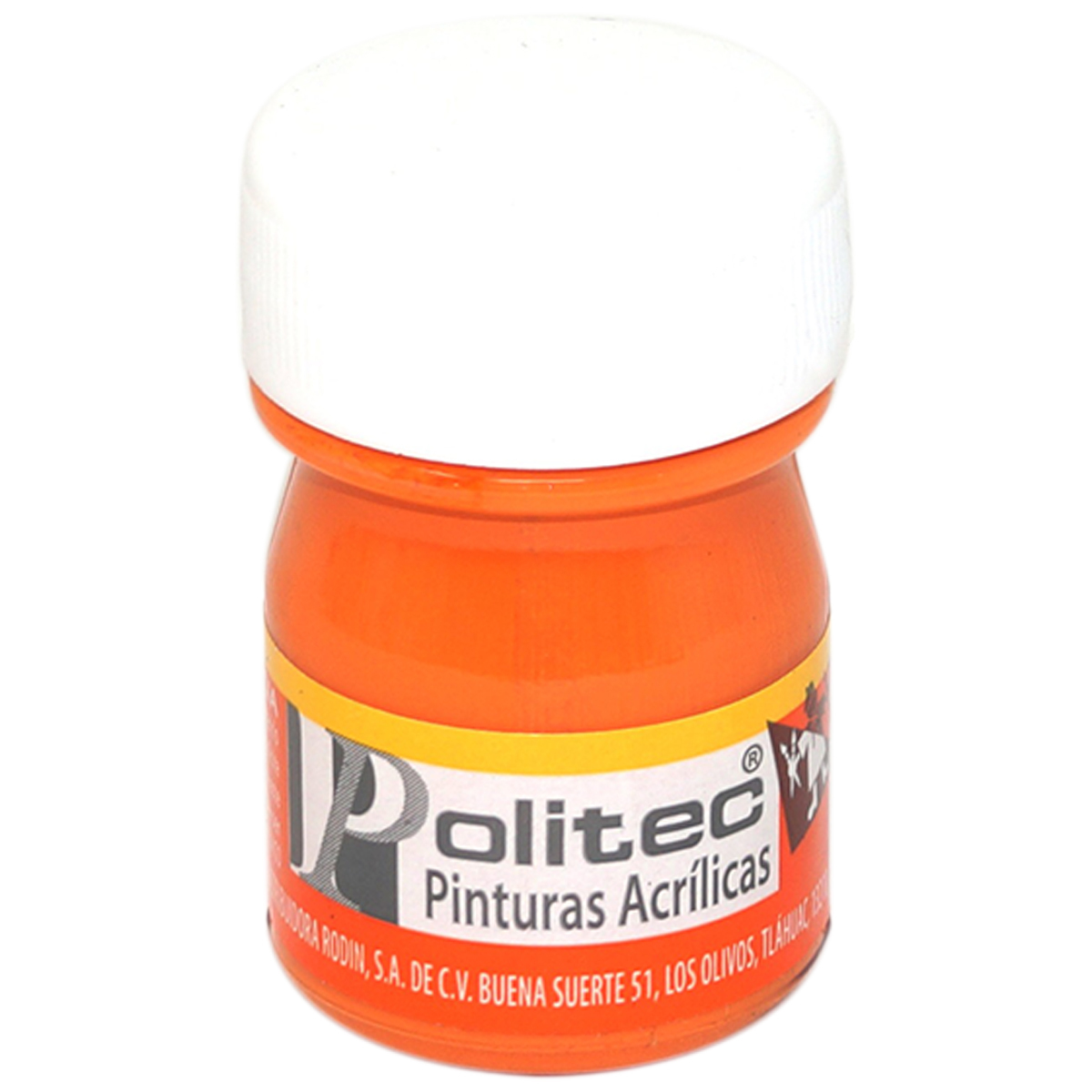PINTURA ACRILICA NARANJA POLITEC N308 20ML PZ