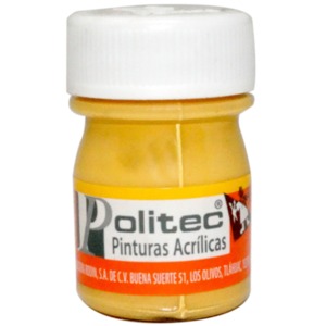 PINTURA ACRILICA AMARILLO POLITEC 20ML PZ