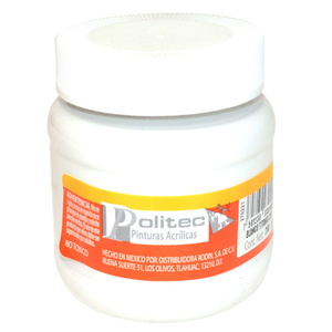PINTURA ACRILICA BLANCO TITANEO POLITEC N301 250ML PZ PINTURA ACRILICA BLANCO TITANEO POLITEC N301 250ML PZ