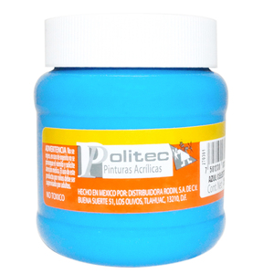 PINTURA ACRILICA AZUL CELESTE POLITEC N313 250ML PZ PINTURA ACRILICA AZUL CELESTE POLITEC N313 250ML PZ