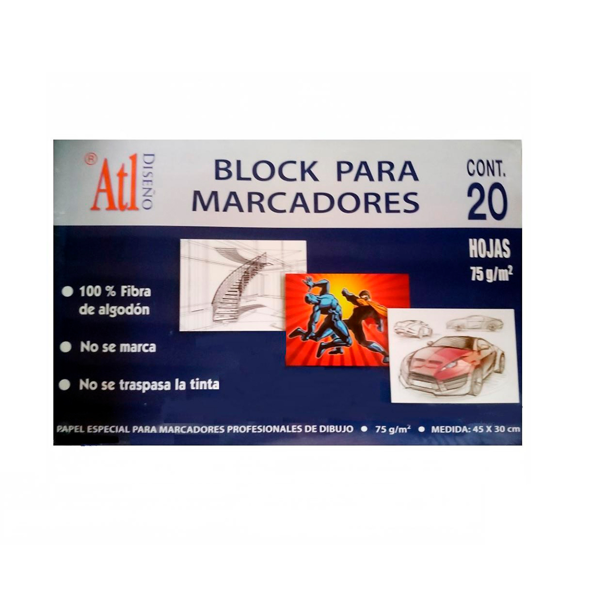 BLOCK PARA MARCADORES ATL (20 HOJAS)