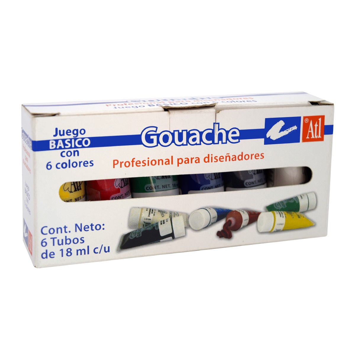 JGO BASICO PROF GOUACHE ATL C/6