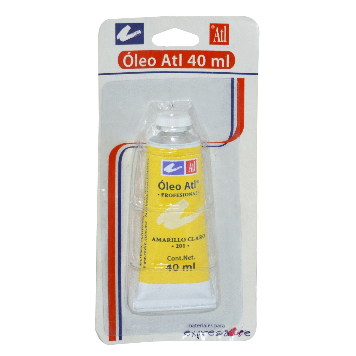 PINTURA DE OLEO ATL AMARILLO CLRO N201 BLISTER UN0