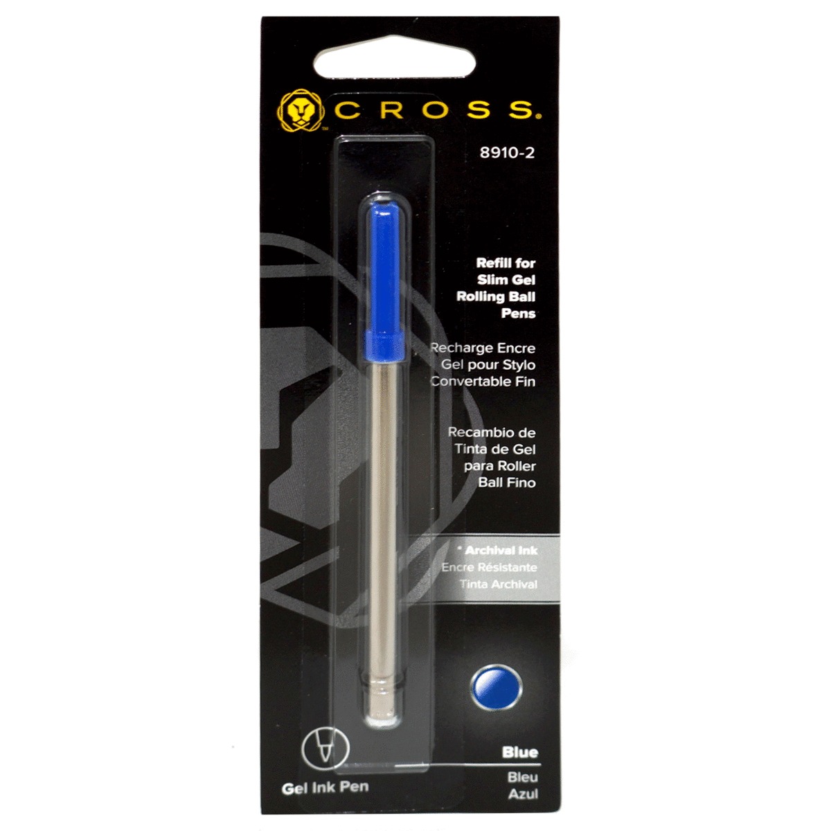 REPUESTO DELGADO PARA BOLIGRAFO-AZUL