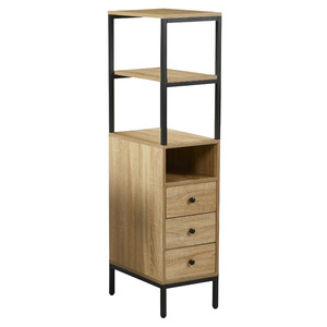 LIBRERO DE 3 NIVELES Y 3 GAVETAS LIGHT WOOD LIBRERO DE 3 NIVELES Y 3 GAVETAS LIGHT WOOD