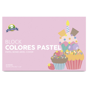 BLOCK PAPELCOLORES PASTEL BLOCK PAPELCOLORES PASTEL