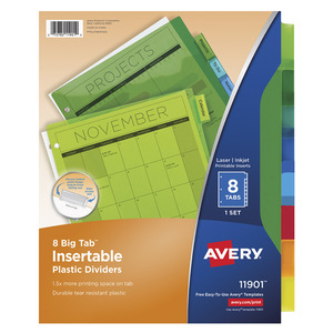 SEPARADORES PLÁSTICOS INSERTABLES 8 PESTAÑAS MULTICOLOR. SEPARADORES PLÁSTICOS INSERTABLES 8 PESTAÑAS MULTICOLOR.