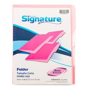 FOLDER ROSADO CARTA 25 F FOLDER ROSADO CARTA 25 F
