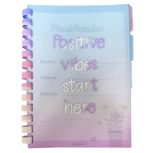 CUADERNO PLANIFICADOR TOP TEAM CON ARILLO MAGNÉTICO B5, COLORES DEGRADADOS CUADERNO PLANIFICADOR TOP TEAM CON ARILLO MAGNÉTICO B5, COLORES DEGRADADOS