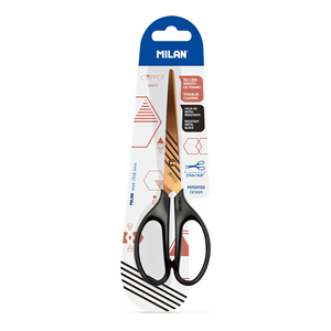 TIJERA MILAN OFICINA COPPER NEGRO (MEDIDA 17CM) TIJERA MILAN OFICINA COPPER NEGRO (MEDIDA 17CM)