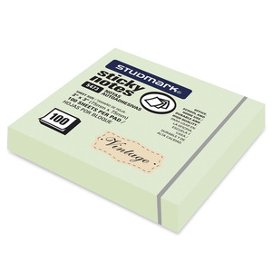 NOTAS ADHESIVAS VINTAGE STUDMARK 3 X 3P 100H VERDE NOTAS ADHESIVAS VINTAGE STUDMARK 3 X 3P 100H VERDE