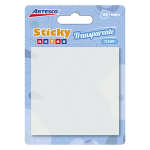 NOTAS ADHESIVAS TRANSPARENTES 3X3 50H NOTAS ADHESIVAS TRANSPARENTES 3X3 50H