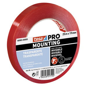 CINTA TESA DOBLE CARA PRO TRANSPARENTE 25X19MM CINTA TESA DOBLE CARA PRO TRANSPARENTE 25X19MM