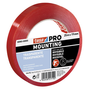 CINTA TESA DOBLE CARA PRO TRANSPARENTE 25X19MM CINTA TESA DOBLE CARA PRO TRANSPARENTE 25X19MM