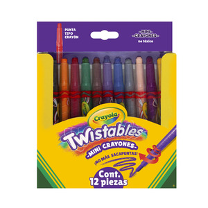 CRAYONES CRAYOLA MINI TWISTEABLE 12U CRAYONES CRAYOLA MINI TWISTEABLE 12U