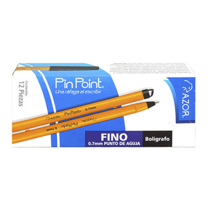 BOLIGRAFO AZOR PIN POINT BOLI CUERPO AM NE C/12 PZ 0.7MM BOLIGRAFO AZOR PIN POINT BOLI CUERPO AM NE C/12 PZ 0.7MM