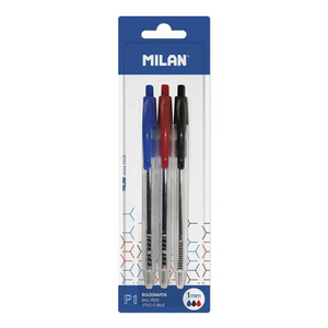 BOLIGRAFO MILAN P1 TRANSPARENTE 3U (COLORES SURTIDOS) BOLIGRAFO MILAN P1 TRANSPARENTE 3U (COLORES SURTIDOS)