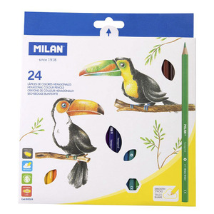 LAPICES DE COLOR MILAN HEXAGONALES 12U LAPICES DE COLOR MILAN HEXAGONALES 12U