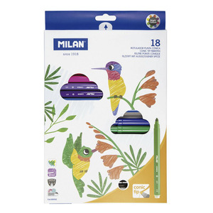 MARCADORES MILAN 18U (PUNTA CONICA) MARCADORES MILAN 18U (PUNTA CONICA)