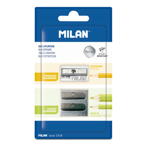 SACAPUNTAS MILAN ALUMINIO 2U SACAPUNTAS MILAN ALUMINIO 2U