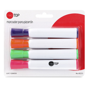 MARCADOR PARA PIZARRON PUNTA CINCEL NEON 4U MARCADOR PARA PIZARRON PUNTA CINCEL NEON 4U
