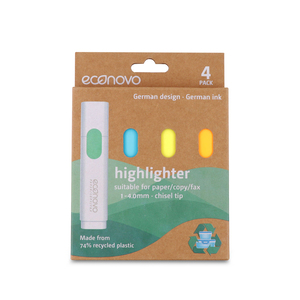 MARCATEXTO NEON ECONOVO PUNTA BISELADA 4U (MATERIAL RPP) MARCATEXTO NEON ECONOVO PUNTA BISELADA 4U (MATERIAL RPP)