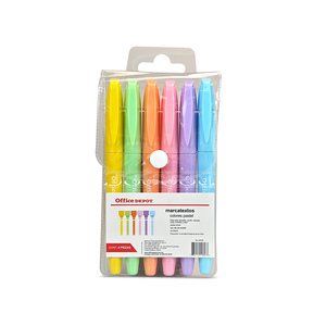 MARCATEXTOS SURTIDOS 6U (AMARILLO, VERDE, NARANJA, ROSA, MORADO, AZUL) MARCATEXTOS SURTIDOS 6U (AMARILLO, VERDE, NARANJA, ROSA, MORADO, AZUL)