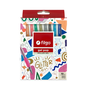 BOLIGRAFO FILGO ROLLER GEL GEL POP GLITTER 10U BOLIGRAFO FILGO ROLLER GEL GEL POP GLITTER 10U