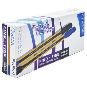 BOLIGRAFO AZOR DUO 0.7MM AZUL/NEGRO 12U BOLIGRAFO AZOR DUO 0.7MM AZUL/NEGRO 12U