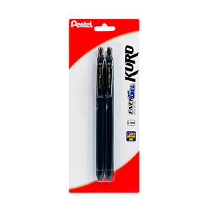 BOLIGRAFO PENTEL ENERGEL KURO 0.7MM NEGRO 2U BOLIGRAFO PENTEL ENERGEL KURO 0.7MM NEGRO 2U