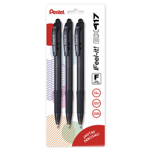 BOLIGRAFO RETRACTIL PENTEL FEEL-IT 0.7MM NEGRO 3U BOLIGRAFO RETRACTIL PENTEL FEEL-IT 0.7MM NEGRO 3U