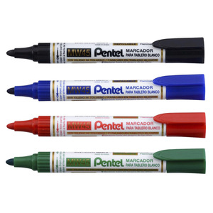 MARCADORES PARA PIZARRA PENTEL RECARGABLES, PUNTA BICELADA 4U (COLORES NEGRO, ROJO, AZUL, VERDE) MARCADORES PARA PIZARRA PENTEL RECARGABLES, PUNTA BICELADA 4U (COLORES NEGRO, ROJO, AZUL, VERDE)