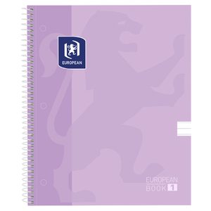 CUADERNO ESPIRAL RAYAS EUROPEAN 1 80H (PROFESIONAL, PASTA DURA, LILA) CUADERNO ESPIRAL RAYAS EUROPEAN 1 80H (PROFESIONAL, PASTA DURA, LILA)