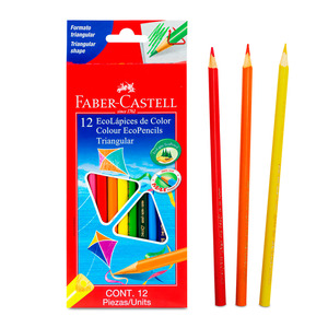LAPICES DE COLORES FABER CASTELL TRIANGULAR LARGO 12U LAPICES DE COLORES FABER CASTELL TRIANGULAR LARGO 12U