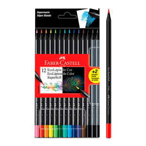 LAPICES DE COLORES FABER CASTELL SUPERSOFT 12U LAPICES DE COLORES FABER CASTELL SUPERSOFT 12U
