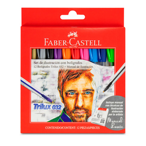 BOLIGRAFOS FABER CASTELL TRILUX ILUSTRACION 12U BOLIGRAFOS FABER CASTELL TRILUX ILUSTRACION 12U