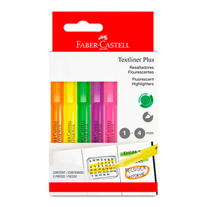 MARCADOR NEON FABER CASTELL MEDIANO 5U MARCADOR NEON FABER CASTELL MEDIANO 5U