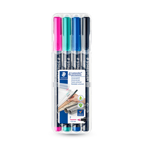 MARCADORES PERMANENTE STAEDTLER LUMOCOLOR FINO 4U MARCADORES PERMANENTE STAEDTLER LUMOCOLOR FINO 4U