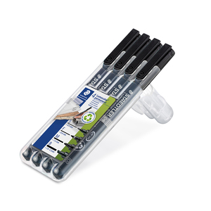 MARCADORES PERMANENTE STAEDTLER LUMOCOLOR NEGRO 4U (ANCHOS DE LINEA S,F,M,B) MARCADORES PERMANENTE STAEDTLER LUMOCOLOR NEGRO 4U (ANCHOS DE LINEA S,F,M,B)