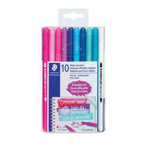 MARCADORES STAEDTLER BORRABLES DOBLE PUNTA 10U MARCADORES STAEDTLER BORRABLES DOBLE PUNTA 10U
