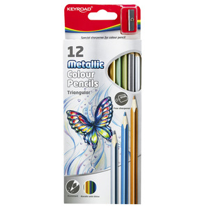 LAPICES DE COLORES KEYROAD METALICOS 12U LAPICES DE COLORES KEYROAD METALICOS 12U