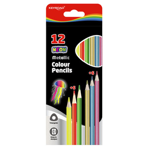LAPICES DE COLORES KEYROAD NEON 12U LAPICES DE COLORES KEYROAD NEON 12U