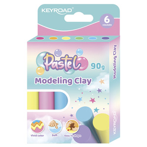 PLASTILINA KEYROAD BARRA PASTEL 6U PLASTILINA KEYROAD BARRA PASTEL 6U