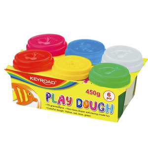 PLASTILINA KEYROAD BOTE COLORES 6U PLASTILINA KEYROAD BOTE COLORES 6U