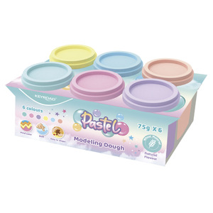 PLASTILINA KEYROAD BOTE PASTEL 6U PLASTILINA KEYROAD BOTE PASTEL 6U