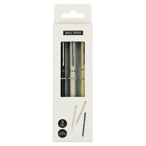 BOLIGRAFO METAL TINTA NEGRA 1.0MM 3U BOLIGRAFO METAL TINTA NEGRA 1.0MM 3U
