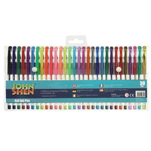 BOLIGRAFOS GEL CON GRIP JOHN SHEN 30U (COLORES SURTIDOS) BOLIGRAFOS GEL CON GRIP JOHN SHEN 30U (COLORES SURTIDOS)