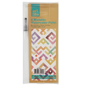 ACUARELAS METALICAS ART LIFE 6 COLORES + PINCEL ACUARELAS METALICAS ART LIFE 6 COLORES + PINCEL