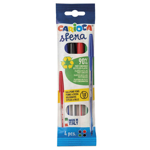 BOLIGRAFO CARIOCA SFERA 4U (NEGRO, AZUL, ROJO Y VERDE) BOLIGRAFO CARIOCA SFERA 4U (NEGRO, AZUL, ROJO Y VERDE)