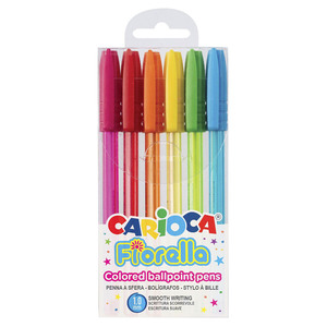 BOLIGRAFO CARIOCA FIORELLA COLORES 6U BOLIGRAFO CARIOCA FIORELLA COLORES 6U